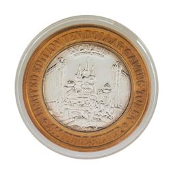 .999 Silver Excalibur Las Vegas Nevada $10 Casino Limited Edition Gaming Token
