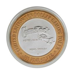 .999 Fine Silver Comstock Hotel & Casino Reno, NV $10 Limited Edition Gaming Tok