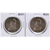 Image 1 : Lot of 1830-1831 Capped Bust Half Dollar Coins