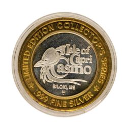 .999 Fine Silver Isle of Capri Casino Biloxi, MS $10 Limited Edition Gaming Toke