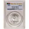 Image 1 : 2018 South Africa Krugerrand Silver Coin PCGS MS70 First Issue