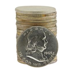 Roll of (20) Brilliant Uncirculated 1963-D Franklin Half Dollar Coins