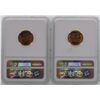 Image 2 : Lot of 1957 & 1957-D Lincoln Wheat Penny Coins NGC MS66RD