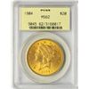 Image 1 : 1904 $20 Liberty Head Double Eagle Gold Coin PCGS MS62 Old Green Holder