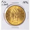 Image 1 : 1896 $20 Liberty Head Double Eagle Gold Coin