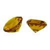 Image 2 : 10.09 ctw.Natural Round Cut Citrine Quartz Parcel of Two
