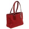 Image 3 : Gucci Red GG Canvas Leather Tote Bag