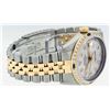 Image 3 : Rolex Mens 2 Tone 14K Silver & Sapphire Diamond 36MM Datejust Wriswatch