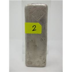 50 Oz Johnson Matthey .999 Silver Bar