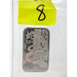 1 Oz. Rand Refinery .999 Silver Bar