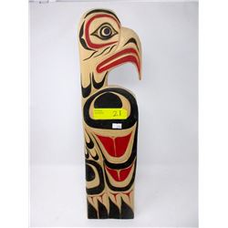 Carved Wood Plaque by Stan Joseph - "Eagle"