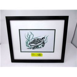 Richard Shorty Framed Print - "Turtle"