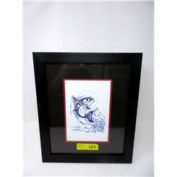 Richard Shorty Framed Print - "Dolphin"