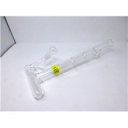 New 17" Lay-Down Glass Pipe with Bowl