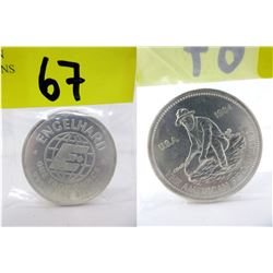 1 Oz Engelhard "Big E" .999 Silver Round