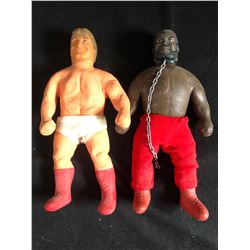 LJN WRESTLING SUPERSTARS STRETCH "PAUL "MR. WONDERFUL ORNDORFF & JUNKYARD DOG"
