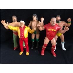 VINTAGE LJN WWF WRESTLING FIGURES LOT (TERRY FUNK, CLASSY FREDDY BLASSIE, NIKOLAI VOLKOFF...)