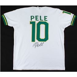 PELE SIGNED NY COSMOS SOCCER JERSEY (PSA COA)