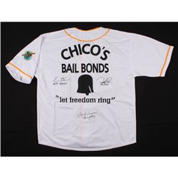 TRIPLE SIGNED BAD NEWS BEARS BASEBALL JERSEY W/ Jackie Earle Haley,Erin Blunt & David Pollock