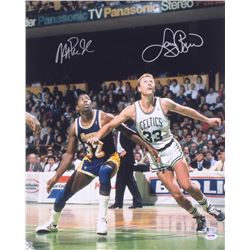 Larry Bird & Magic Johnson Signed 16x20 Photo (Beckett COA & PSA Hologram)