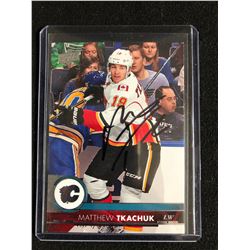 Matthew Tkachuk Signed 2018/19 Upper Deck Card #26