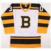 Image 3 : Gerry Cheevers Signed Boston Bruins Jersey Inscribed "HOF 85" (JSA COA)