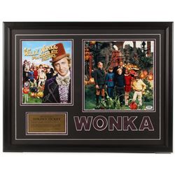 "Willy Wonka & the Chocolate Factory" Peter Ostrum, Gene Wilder & Paris Themmen Signed Framed Photo