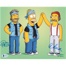 Cheech Marin & Tommy Chong Signed "The Simpsons" 11x14 Photo Inscribed "19" (JSA Hologram)