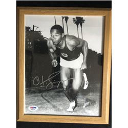 O.J SIMPSON SIGNED 8 X 10 FRAMED PHOTO (PSA COA)