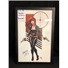 Image 1 : BLACK WIDOW 12 X 18 FRAMED PRINT (SIGNED BY ARTIST)