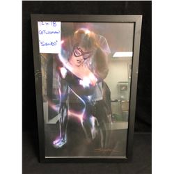 CAT WOMAN 12 X 18 FRAMED PRINT (SIGNED BY ARTIST)