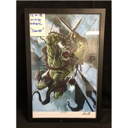 MTG MAGIC 18 X 12 FRAMED PRINT (SIGNED BY ARTIST)