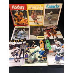 VINTAGE VANCOUVER CANUCKS HOCKEY MAGAZINES LOT