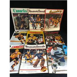 VINTAGE VANCOUVER CANUCKS HOCKEY MAGAZINES LOT