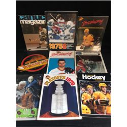 VINTAGE VANCOUVER CANUCKS HOCKEY MAGAZINES LOT