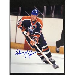 WAYNE GRETZKY SIGNED 8 X 10 COLOR PHOTO