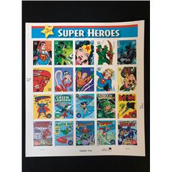 DC COMICS SUPER HEROES STAMPS