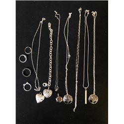 JEWELRY LOT (SOME STAMPED 925 SILVER)