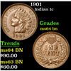 Image 1 : 1901 Indian Cent 1c Grades Choice Unc BN
