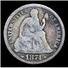 Image 2 : 1874-p . . Seated Liberty Dime 10c Grades vg+