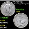 Image 1 : 1917-p Ty1 . . Standing Liberty Quarter 25c Grades vf+