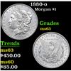 Image 1 : 1880-o Morgan Dollar $1 Grades Select Unc