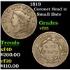 Image 1 : 1819 Coronet Head Large Cent 1c Grades vf+