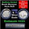 Image 1 : Buffalo Nickel Shotgun Roll in Old Bank Style Wrapper 1923 & d Mint Ends (fc)