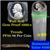 Image 1 : Proof 1984-s Jefferson nickel 5c roll, 40 pieces