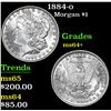 Image 1 : 1884-o Morgan Dollar $1 Grades Choice+ Unc