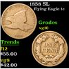 Image 1 : 1858 SL Flying Eagle Cent 1c Grades vg+
