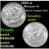 Image 1 : 1887-o Morgan Dollar $1 Grades Select+ Unc