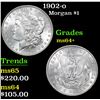 Image 1 : 1902-o Morgan Dollar $1 Grades Choice+ Unc
