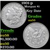 Image 1 : 1901-p Morgan Dollar $1 Grades Select AU